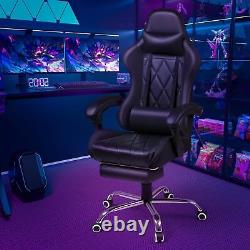 Ergonomic Computer S. Gaming Chair with Footrest and Massage Lumbar Support