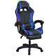 Ergonomic Gaming Chair Bluetooth Speakers Footrest Office Massage Swivel Chair y