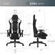 Ergonomic Gaming Chair with Massager Recliner 2D Armrest Home Office Chair Fabric