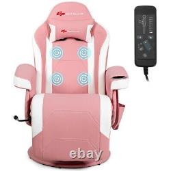 Ergonomic High Back Massage Gaming Chair with Pillow