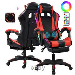 Ergonomic Massage Computer Gaming Chair with Height Adjustable, Video Game Chair