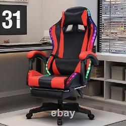 Ergonomic Massage Computer Gaming Chair with Height Adjustable, Video Game Chair