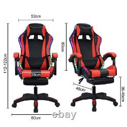 Ergonomic Massage Computer Gaming Chair with Height Adjustable, Video Game Chair