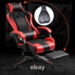 Ergonomic Massage Computer Gaming Chair with Height Adjustable, Video Game Chair