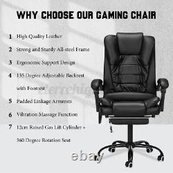 Ergonomic Office Chair Gaming Computer Reclining Executive With Footre