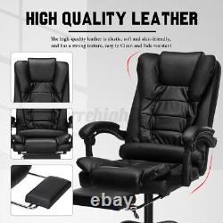 Ergonomic Office Chair Gaming Computer Reclining Executive With Footre