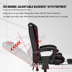 Ergonomic Office Chair Gaming Computer Reclining Executive With Footre