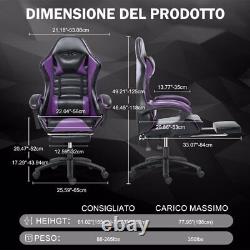 Ergonomic Racing Gaming Chair Swivel Recliner Office Executive Computer Chair