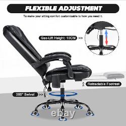 Executive Gaming Chair Massage Reclining Swivel Office Chair Computer Footrest A