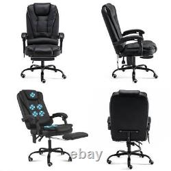 Executive Massage Office Chair Swivel Computer Gaming Chair Recliner w