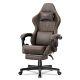 Ferghana Vintage PU Leather Gaming Chair, Ergonomic Gamer Chair with Massage