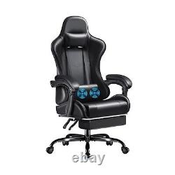 Furmax Gaming Chair, Video Game Chair with Footrest and Massage Lumbar Suppor