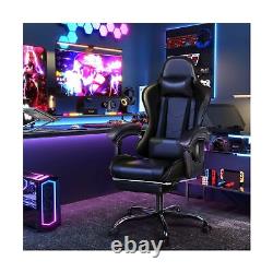 Furmax Gaming Chair, Video Game Chair with Footrest and Massage Lumbar Suppor