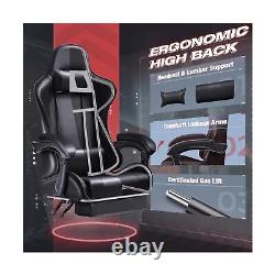 Furmax Gaming Chair, Video Game Chair with Footrest and Massage Lumbar Suppor