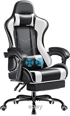 Furmax Gaming Chair, Video Game Chair with Footrest and Massage Lumbar Support