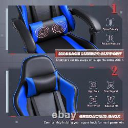 Furmax Gaming Chair, Video Game Chair with Footrest and Massage Lumbar Support