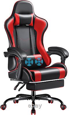 Furmax Gaming Chair, Video Game Chair with Footrest and Massage Lumbar Support