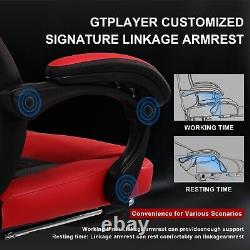 GTPLAYER Gaming Chair, Ergonomic Computer Desk Chair with Footrest and Massage