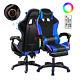 Gaming Chair Bluetooth Speakers LED RGB Lights Massage Computer Chair Adjustable