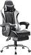 Gaming Chair, Computer Chair with Footrest and Massage Lumbar Support, Ergonomic