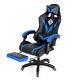 Gaming Chair Ergonomic Recliner Massage Office Computer Seat With Footrest Blue US