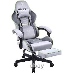 Gaming Chair Fabric With Pocket Spring Cushion, Massage Game Chair Cloth With