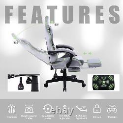 Gaming Chair Fabric With Pocket Spring Cushion, Massage Game Chair Cloth With