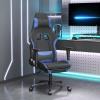 Gaming Chair Massage Computer Chair with Footrest for Office Fabric vidaXL