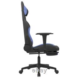 Gaming Chair Massage Computer Chair with Footrest for Office Fabric vidaXL