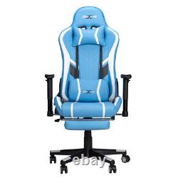 Gaming Chair Massage Ergonomic Office Chair Recliner Swivel Seat Footrest NEW