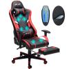 Gaming Chair Massage Ergonomic Office Chair Recliner Swivel Seat Footrest NEW US