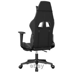 Gaming Chair Massage Swivel Gaming Chair with Footrest Faux Leather vidaXL