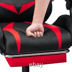 Gaming Chair Massage with Bluetooth Speakers and Led Lights Ergonomic Compute