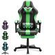 Gaming Chair Office Chair with Footrest & Massage Lumbar Pillow