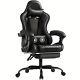 Gaming Chair PU Leather with Massage Footrest Chair Computer Chair Ergonomic