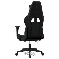 Gaming Chair Swivel Massage Gaming Chair with Footrest Faux Leather vidaXL