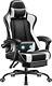 Gaming Chair, Video Game Chair with Footrest and Massage Lumbar Support