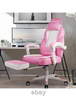 Gaming Chair With Massage, Ergonomic Heavy Duty Design, Gamer Chair Footrest