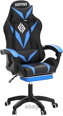 Gaming Chair with Bluetooth Speakers and RGB LED Lights Ergonomic Massage Comput