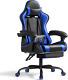 Gaming Chair with Footrest and Massage Lumbar Support, Ergonomic Computer Chairs