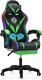 Gaming Chair with LED Lights and Massage Ergonomic Computer Chair with Footrest