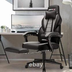 Gaming Chair with Massage, Ergonomic Heavy Duty Design with Footrest and Lumbar