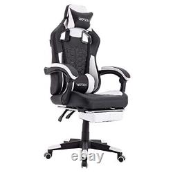 Gaming Chair with Massage, Ergonomic PC Gaming Chair with Blackwhite(type-b)