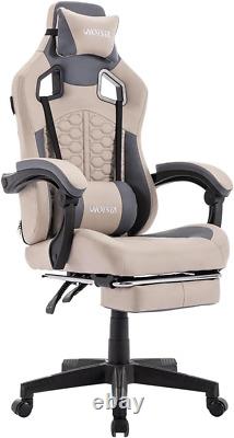 Gaming Chair with Massage, Ergonomic PC Gaming Chair with Footrest Comfortable