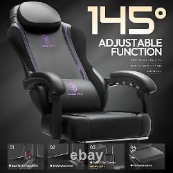 Gaming Chair with Pocket Spring Cushion Ergonomic Game Chair with Massage