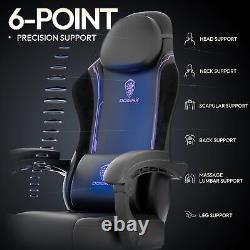 Gaming Chair with Pocket Spring Cushion Ergonomic Game Chair with Massage