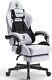 Gaming Chair with Pocket Spring Cushion, Massage Game Chair Cloth 2yr Warranty