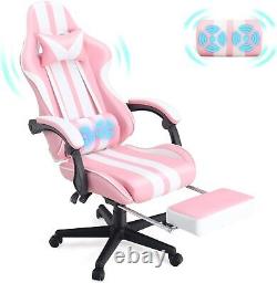 Gaming Chairs with Footrest, Massage Gaming Chairs, Christmas, Xmas Gift