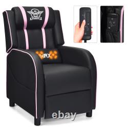 Gaming Desk & Chair Set 48 Computer Desk & Massage Recliner Chair