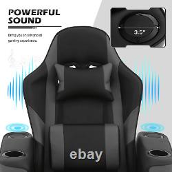 Gaming Racing Chair BLUETOOTH SPEAKER MASSAGE RECLINER Ergonomic Computer Seat